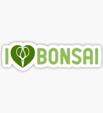 I Love Bonsai Sticker