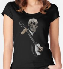 Skullboys' Banjo Blues Women's Fitted Scoop T-Shirt