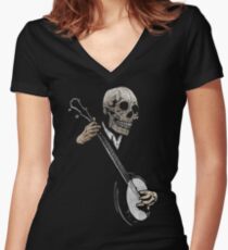 Banjo Blues de Skullboys T-shirt col V femme