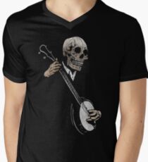 Skullboys' Banjo Blues Men's V-Neck T-Shirt