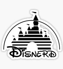 Disnerd - Black Sticker