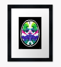 Rorschach Tintenklecks fMRI Scan 1m Gerahmtes Wandbild