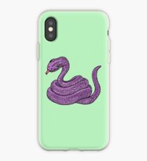 cute purple snake iPhone Case