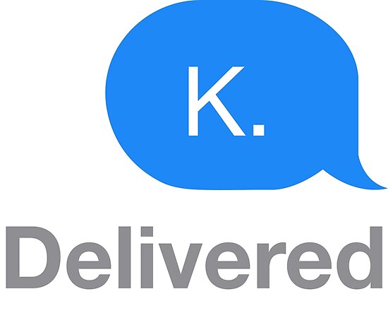 "K Text Message" Poster by emily062990 | Redbubble