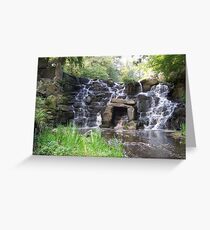 Virginia Water Water Fall Greeting Card