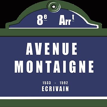 Original souvenir of PARIS plate of the avenue MONTAIGNE gift