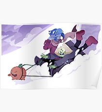 Pumpkin Sled Poster