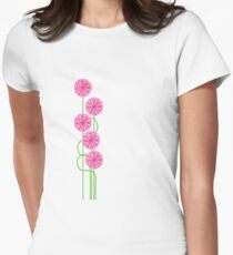 Pink Daisy Tee Women's Fitted T-Shirt