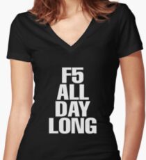 F5 Women's Fitted V-Neck T-Shirt