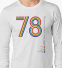 Pride Flag 1978: Gilbert Baker Tribute Long Sleeve T-Shirt