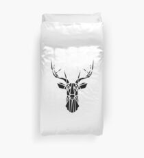 Geometric Black Deer Duvet Cover