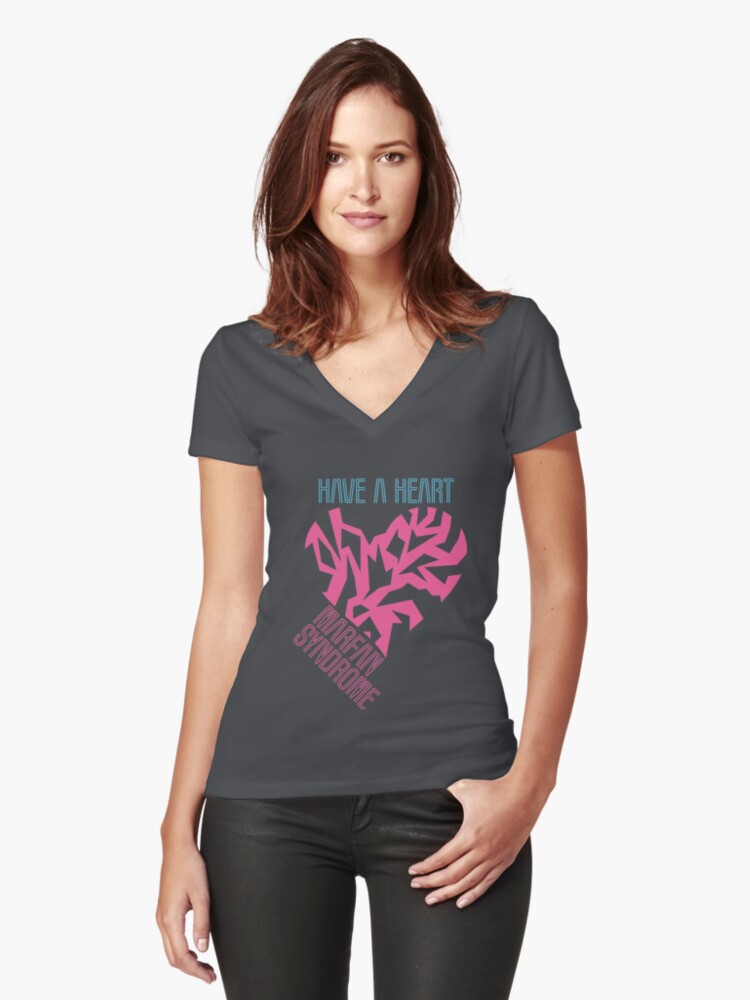Download "Have a Heart For Marfan Syndrome" Women's Fitted V-Neck T ...