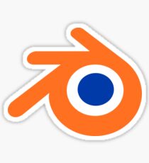 Blender 3D-Design-Logo Sticker
