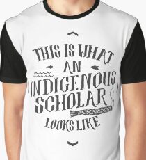 Indigenous Scholar (Gray) Graphic T-Shirt