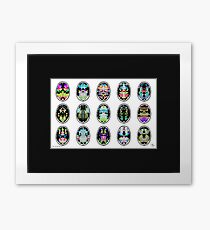 Rorschach inkblot fMRI Scan 15 inverted Framed Print