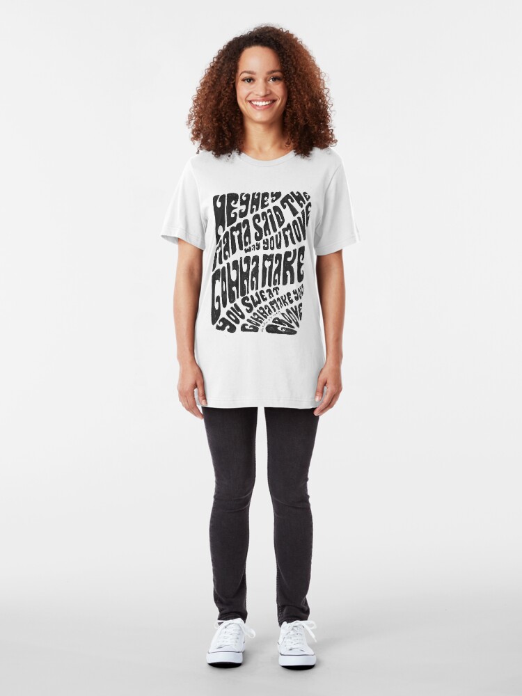 Alternate view of Hey hey mama Slim Fit T-Shirt