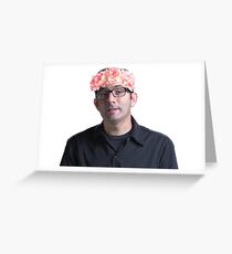 Flowery Jeff Greeting Card