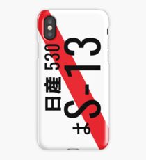 Nissan S13 Japanese JDM Plate iPhone Case