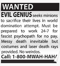 Minions Wanted Poster