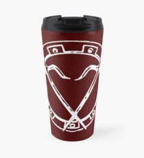 Round Killing Thing - White Travel Mug