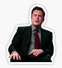 Elon Musk stank face Sticker