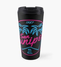 Black Mirror San Junipero NEON Travel Mug