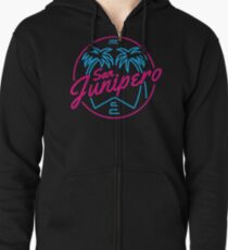 Black Mirror San Junipero NEON Zipped Hoodie