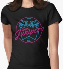 Black Mirror San Junipero NEON Women's Fitted T-Shirt