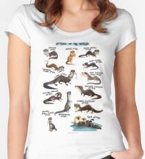 Otters of the World Women's Fitted Scoop T-Shirt