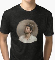 Castiel. White Tri-blend T-Shirt