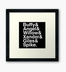 The Scooby Gang Classic White Framed Print