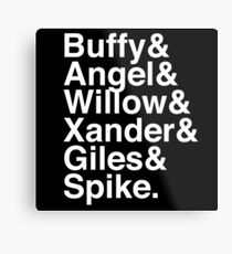 The Scooby Gang Classic White Metal Print