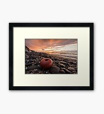 Point of view from the beach Framed Print