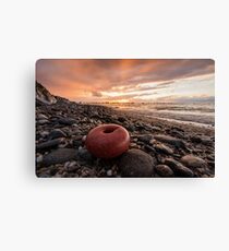 Point of view from the beach Canvas Print