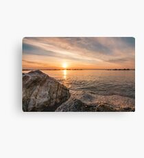Golden hour.. before the rains Canvas Print