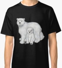 Polar Bear Mom and Cub Classic T-Shirt