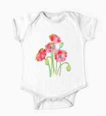Poppies One Piece - Short Sleeve