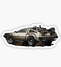 Back to the future Delorean Brown | Car | Cult Movie Sticker