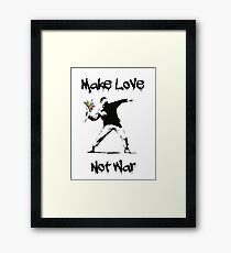 Make Love, Not War Framed Print