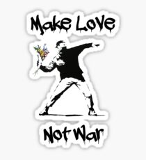 Make Love, Not War Sticker
