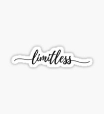 Limitless - Girly Inspirational Typography Sticker
