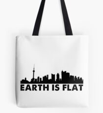 Earth is Flat - Cityscape Tote Bag
