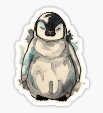 Grumpy Baby Penguin Sticker