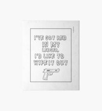 Black Widow Quote Art Board