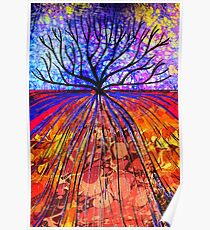 Marbled Layers - Tree Poster