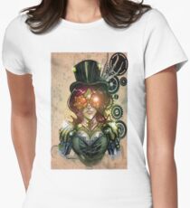 steampunk tophat Women's Fitted T-Shirt