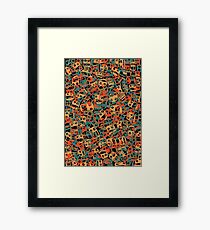 Chained faces 2 Framed Print