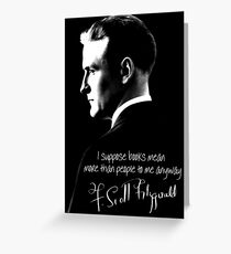F. Scott Fitzgerald Design Greeting Card