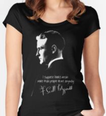 F. Scott Fitzgerald Design Women's Fitted Scoop T-Shirt