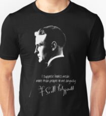 F. Scott Fitzgerald Design Slim Fit T-Shirt